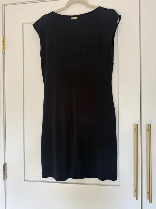 MICHAEL Michael Kors Navy Draped Twist-Front Mini Dress - Picture 2 of 2